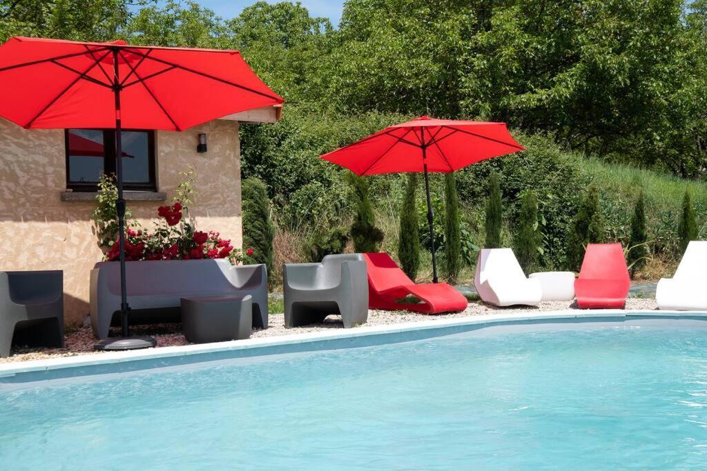 Combe Jolie Clim, Piscine & Jacuzzi Villa Saint-Vincent-de-Cosse Buitenkant foto